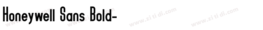 Honeywell Sans Bold字体转换